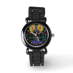Montre Piper écossais sur tartan