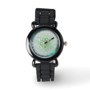 Montre Pissenlit-Horloge assez Girly, bleue