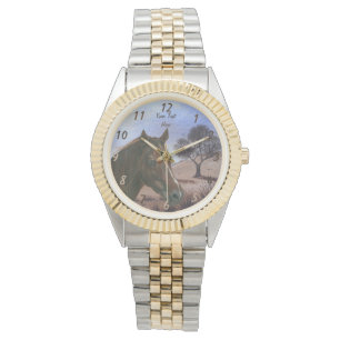 Montre pittoresque équerre portrait châtaigne jument ch