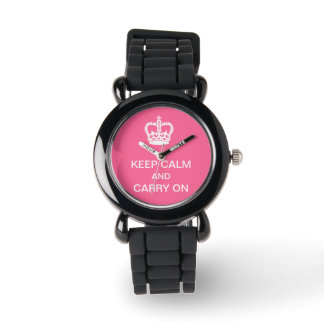Montre PixDezines garder calme/do-it-yourself texte+coule