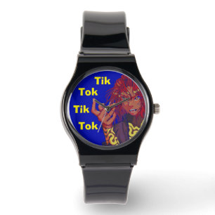 Montre Pixel girl, touche tok, pixel art, pixel art