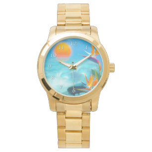 Montre PLAGE ENSOLEILLÉE Oiseaux du paradis