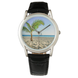 Montre Plages tropicales   Bateau, Palmier, Aruba