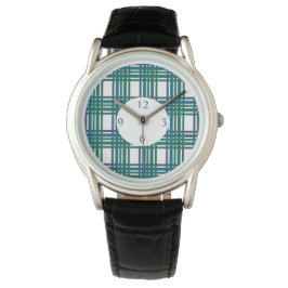 Montre plaids motif hommes regarder