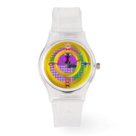 Montre Plan Bowtie sur blocs roses modernes