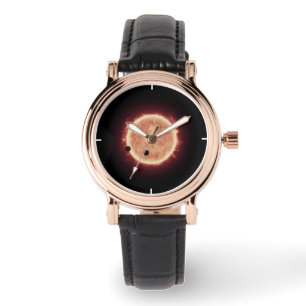 Montre Planètes Transitant Red Nwarf Star Dans Trappist-1