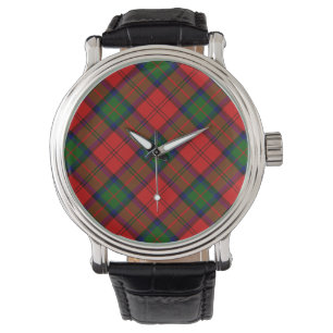 Montre Plaque vert rouge tartan MacDuff