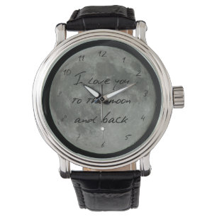 Montre Pleine lune Citation Vous Aimez Beaucoup D'Étoiles