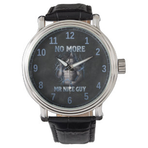 Montre Plus de Monsieur Gentil Garçon Mème Drôle de Loup