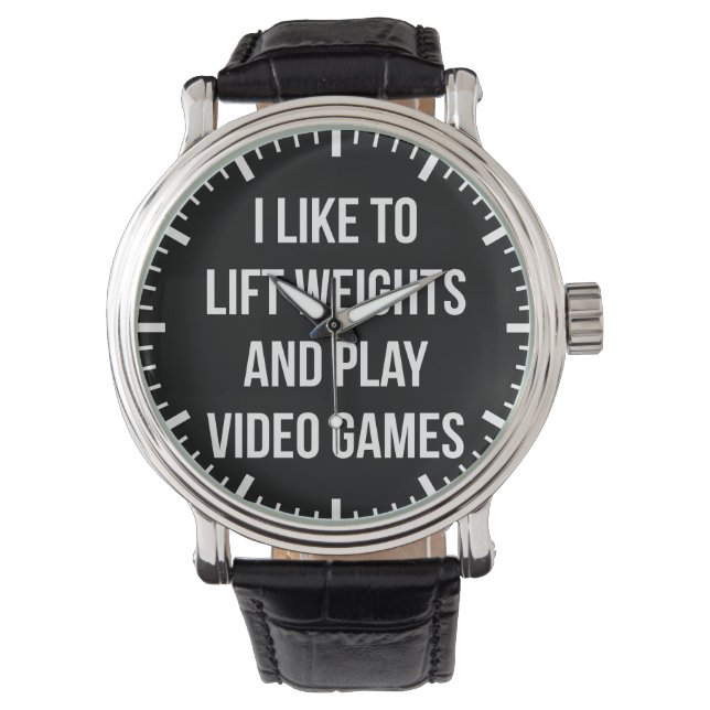 Montre Poids de levage et jeux vidéo - entraînement de je (devant)
