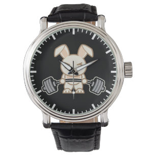Montre Poids Lifting Bunny Cartoon - Joli entraînement An