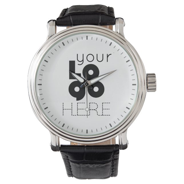 Montre Poignet de logo d'entreprise simple et simple (devant)