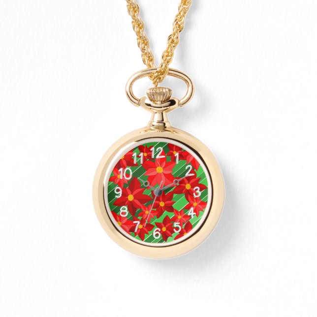 Montre Poinsettias (Recto)