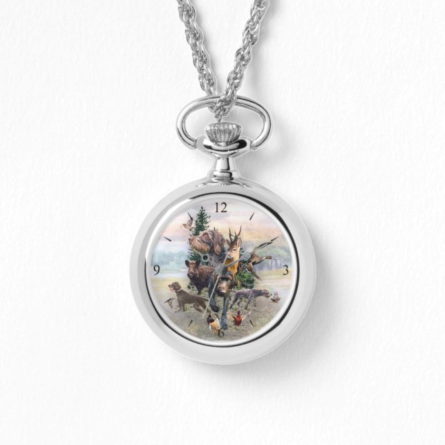 Montre Pointeur À poils durs allemand (Recto)