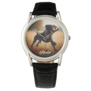 Montre Pointeur court allemand en cours d'exécution