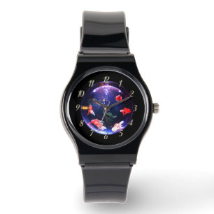 Montre Poisson d'or dans un aquarium à poisson