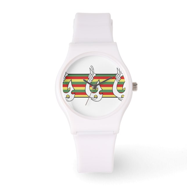 Montre Poisson hawaïen tribal (Recto)