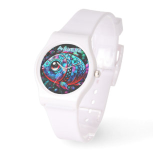 Montre Poisson Nautique Personnalisé aux Grands Yeux Fant