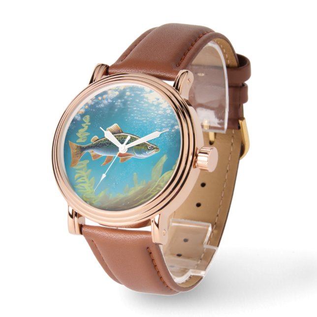 Montre Poisson volant de truite arc-en-ciel (Angle)