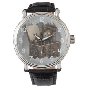 Montre Poitrine au trésor avec engrenages
