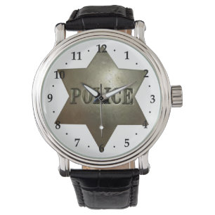 Montre Police Badge Art Watch