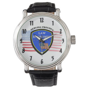 Montre Police Police drapeau américain