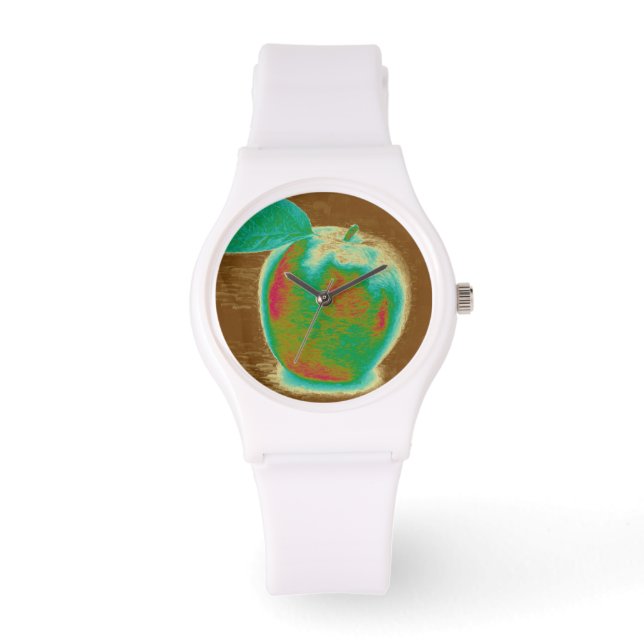 Montre Pomme bleue 2 (Recto)