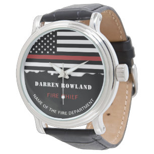 Montre Pompier personnalisé Mince Secourt incendie de lig