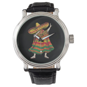 Montre Poncho Mexicain Dabbing Cinco De Mayo Fête Party