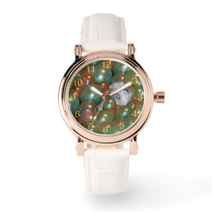 Montre Pop Fest : Staffy chiot drôle dans les ballons,