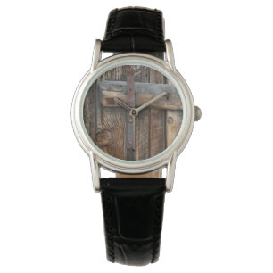 Montre Porte en bois gros plan, Californie
