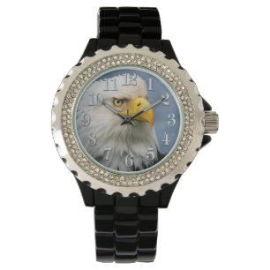 Montre Portrait de Raptor d'aigle à tête blanche