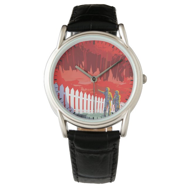 Montre Poster De L'Espace Rétro De Kepler-186f. (devant)