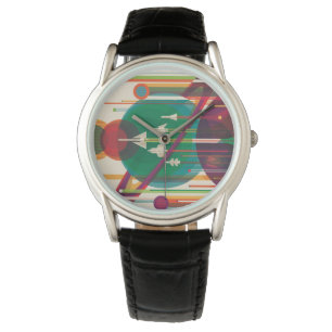 Montre Poster de Voyage Espace Rétro - Système Solaire Gr