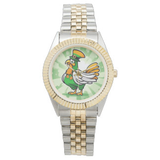 Montre Poulet vert festif