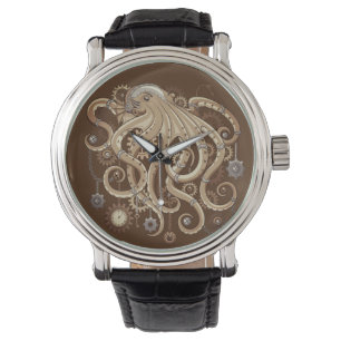 Montre Poulpe Steampunk Rétro Fantastique Mécanique