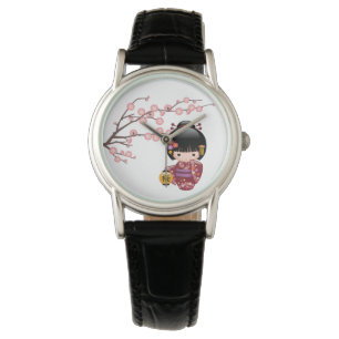 Montre Poupée de Sakura Kokeshi - fille de geisha