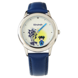 Montre Poupée japonaise kokeshi au bambou au lever du so