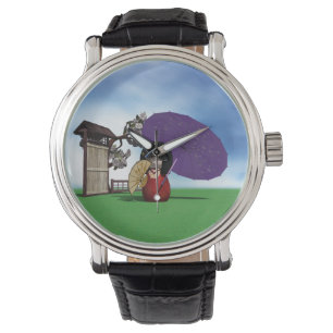 Montre Poupée Kokeshi Japonaise Art Cerisier en Fleur