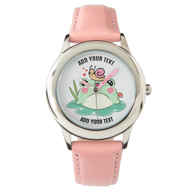 Montre pour enfant en acier inoxydable avec bracel (devant)