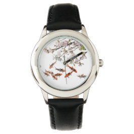 Montre pour enfants noirs en acier inoxydable - Fl