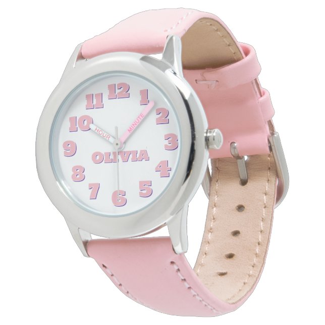 Montre pour enfants personnalisée (Incliné)