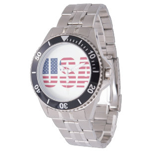 Montre pour homme USA Flag Dial - Stars and Stripe