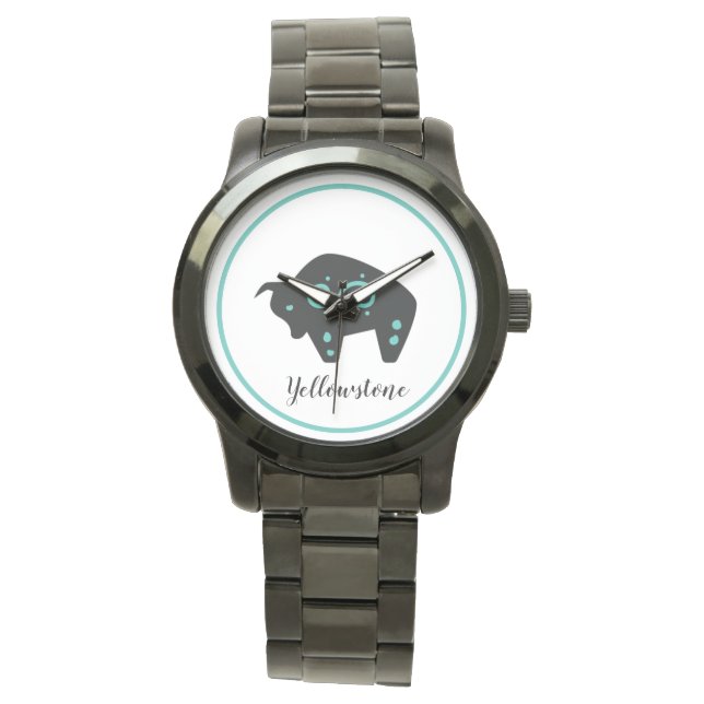 Montre pour hommes-Yellowstone Buffalo (devant)