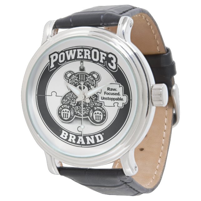 Montre PowerOf3 Executive Crown Skeleton Watch (Incliné)