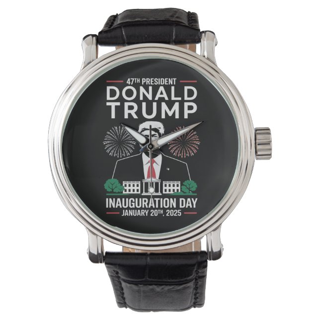 Montre Président 47 D J Trump Jour de l'investiture Jan 2 (devant)