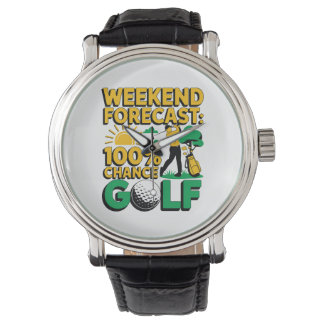 Montre Prévision de fin de semaine 100% Chance de golf