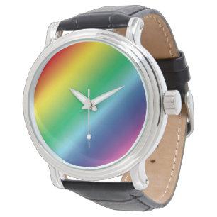 Montre Pride couleurs arc-en-ciel motif lgbtq