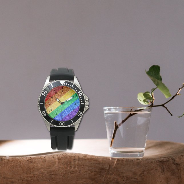 Montre Pride LGBTQA+ arc-en-ciel (Créateur téléchargé)