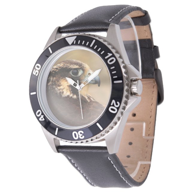 Montre Profil d'un faucon pèlerin (Incliné)